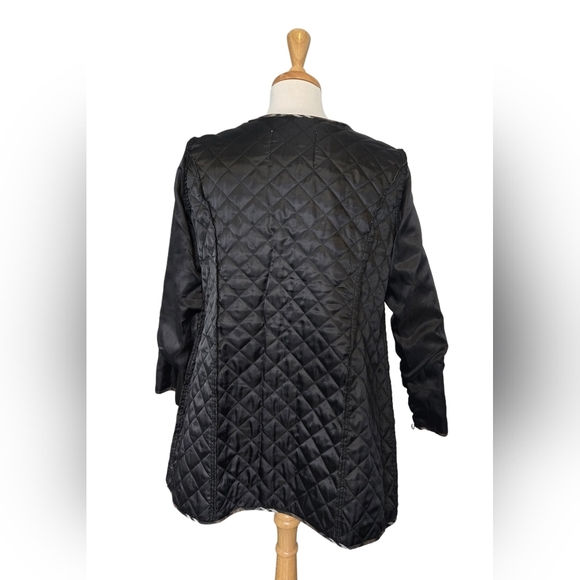 London Fog Heritage Black Trench Coat with Removable Quilted Liner Size M - Picture 8 of 11